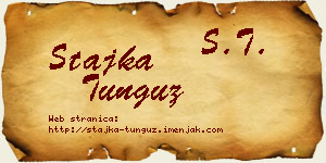 Stajka Tunguz vizit kartica